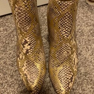 Snake Skin Booties
